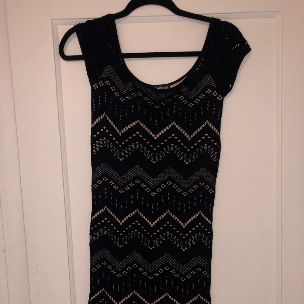 Tight black dress